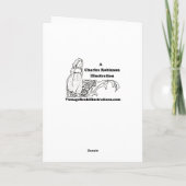 ヴィンテージトナカイとスリーbyチャールズ・ロビンソン シーズンカード (裏面)