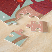 ヴィンテージトナカイのクリスマス ジグソーパズル (側面)