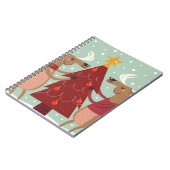 ヴィンテージトナカイのクリスマス ノートブック (左側)