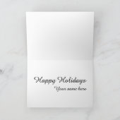 ヴィンテージトナカイを雪解きカードに シーズンカード (内部)