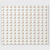 ヴィンテージトナカイ包み紙 ラッピングペーパー (フラット)