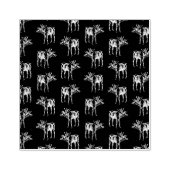 ヴィンテージトナカイ模様クリスマス&アニマルズブラック ラバースタンプ (インプリント)