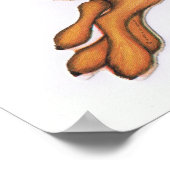 ヴィンテージトナカイ/かわいい ポスター (角)