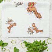 ヴィンテージトナカイ キッチンタオル (折り畳み)
