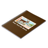 ヴィンテージトナカイ(トナカイ)と北極キツネ ノートブック (左側)