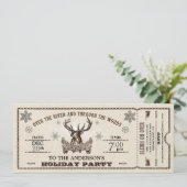 ヴィンテージトナディアホリデーパーティーチケット招待状 招待状 (スタンド正面)
