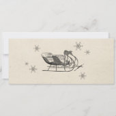 ヴィンテージトナディアホリデーパーティーチケット招待状 招待状 (裏面)