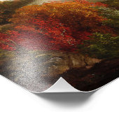 ヴィンテージトマス・コール遠く離れたナイアガラ滝 フォトプリント            (角)