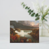 ヴィンテージトマス・コール遠く離れたナイアガラ滝 ポストカード (スタンド正面)