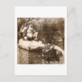 ヴィンテージトマス・ナッシュハーパーの週間1865サンタ シーズンポストカード