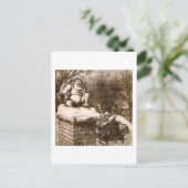 ヴィンテージトマス・ナッシュハーパーの週間1865サンタ シーズンポストカード (スタンド正面)