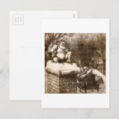 ヴィンテージトマス・ナッシュハーパーの週間1865サンタ シーズンポストカード (正面/裏面)