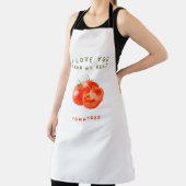 ヴィンテージトマト引用文デザイン-  エプロン (インサイチュ)