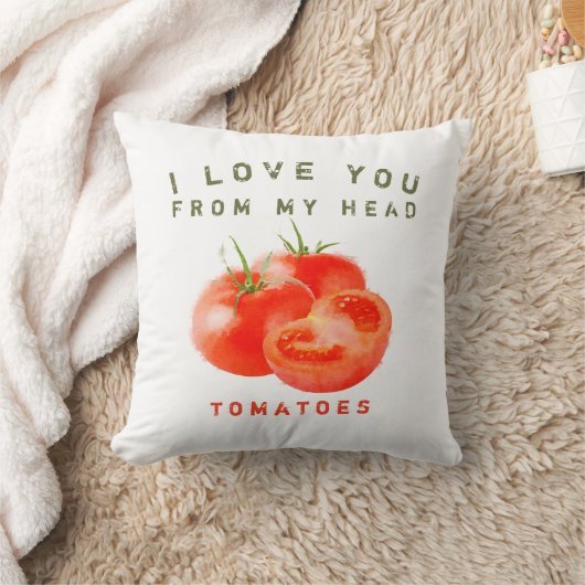 ヴィンテージトマト引用文デザイン- クッション (ブランケット)