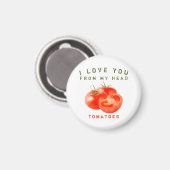 ヴィンテージトマト引用文デザイン- マグネット (正面/裏面)