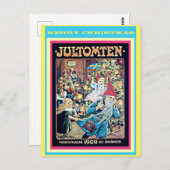 ヴィンテージトムテン、スウェーデンの父クリスマス ポストカード (正面/裏面)