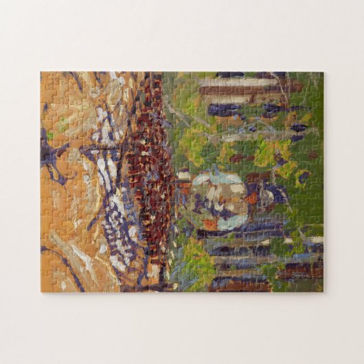 ヴィンテージトムトムソンポーカーカナダアートクラシック ジグソーパズル (横)