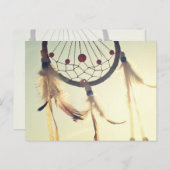 ヴィンテージトライバルヒップスターのドリームキャッチャー葉書 ポストカード (正面/裏面)