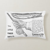 ヴィンテージトラウト魚釣りアドサーカ1890年代 アクセントクッション (正面)