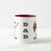 ヴィンテージトラウフライレジェンダリーフィッシャーマンパパ ツートーンマグカップ (中央)