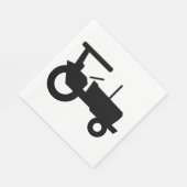 ヴィンテージトラクタシルエットファーム機器アイコン スタンダードランチョンナプキン (角)