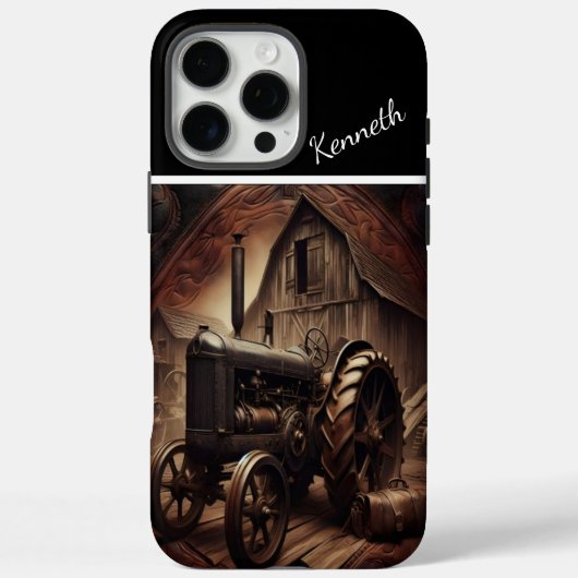 ヴィンテージトラクターアンダーバ素朴ーン Case-Mate iPhoneケース (裏面)