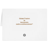 ヴィンテージトラクターカード (裏面横)