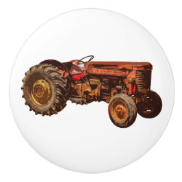 ヴィンテージトラクターファームハウスドロワープル セラミックノブ