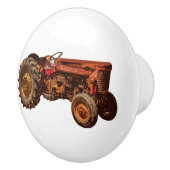 ヴィンテージトラクターファームハウスドロワープル セラミックノブ (右)