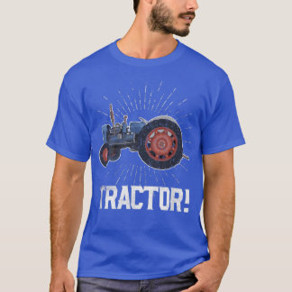 ヴィンテージトラクターファームライフおもしろい農家農業 Tシャツ