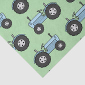 ヴィンテージトラクターブルーラッピング紙 薄葉紙 (詳細)