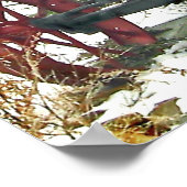 ヴィンテージトラクター写真 ポスター (角)