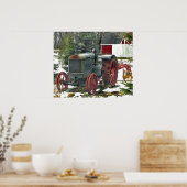 ヴィンテージトラクター写真 ポスター (キッチン)