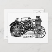 ヴィンテージトラクター葉書 ポストカード (正面/裏面)