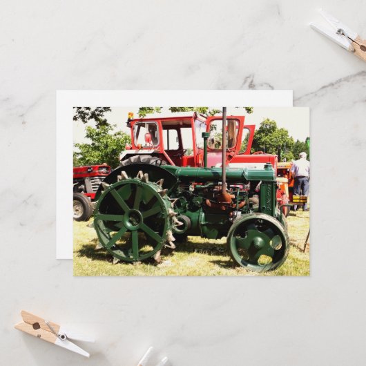 ヴィンテージトラクター (正面/裏面インサイチュ)
