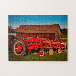 ヴィンテージトラクター。 ジグソーパズル