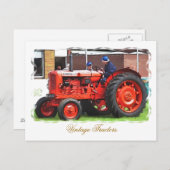 ヴィンテージトラクター ポストカード (正面/裏面)