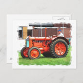ヴィンテージトラクター ポストカード (正面/裏面)