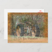 ヴィンテージトラク空白のタポストカード – 任意の大事な行事 ポストカード (正面/裏面)