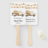 ヴィンテージトラックとパンプキンス結婚ズ ハンドファン (正面&裏面)