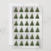 ヴィンテージトラックと子犬のクリスマス招待状 招待状 (裏面)