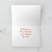 ヴィンテージトラックと納屋クリスマスカード シーズンカード (内部)