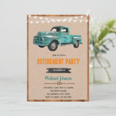 ヴィンテージトラックのテーマパーティーの招待 招待状 (スタンド正面)
