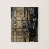 ヴィンテージトラックアンティークトラックオールドトラック ジグソーパズル (縦)