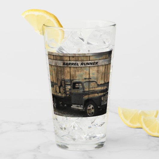 ヴィンテージトラックアンティークトラックオールドトラック タンブラーグラス (アイス正面)