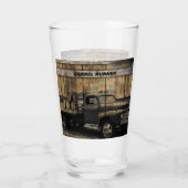 ヴィンテージトラックアンティークトラックオールドトラック タンブラーグラス (正面)
