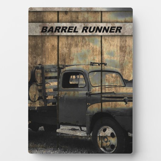 ヴィンテージトラックアンティークトラックオールドトラック フォトプラーク (正面)