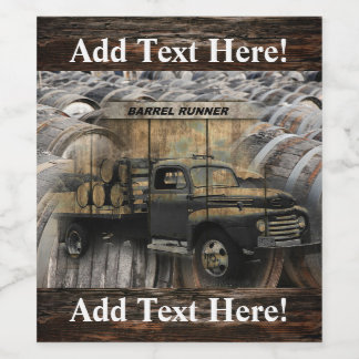 ヴィンテージトラックアンティークトラック古いトラックワインラベル ワインラベル