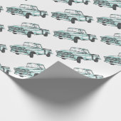 ヴィンテージトラックイラストレーション ラッピングペーパー (角)