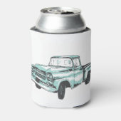 ヴィンテージトラックイラストレーション 缶クーラー (缶裏面)